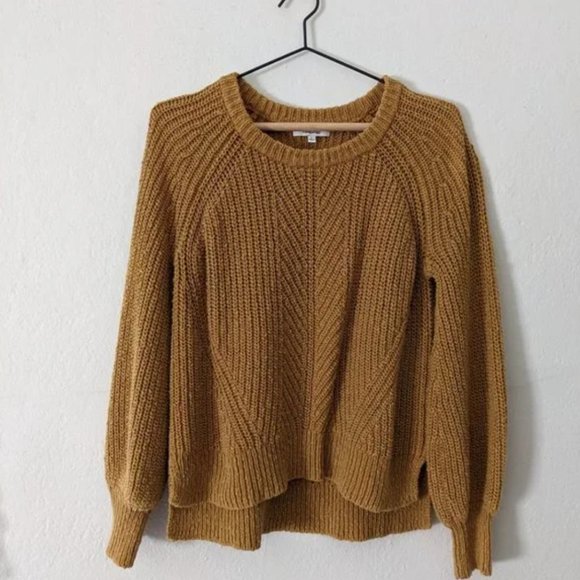 Madewell Balloon-Sleeve Pullover Sweater Egyptian Gold Small - Picture 3 of 8